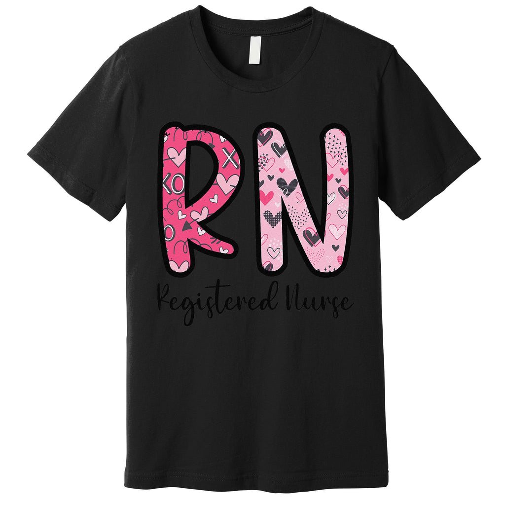 Valentines Day Nurse Cute Rn Medical Job Registered Nurse Premium T-Shirt