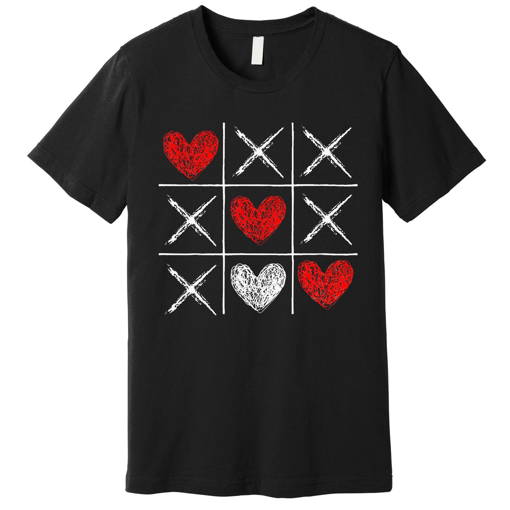 Valentines Day Tictactoe Xoxo Funny Valentine Gifts Premium T-Shirt