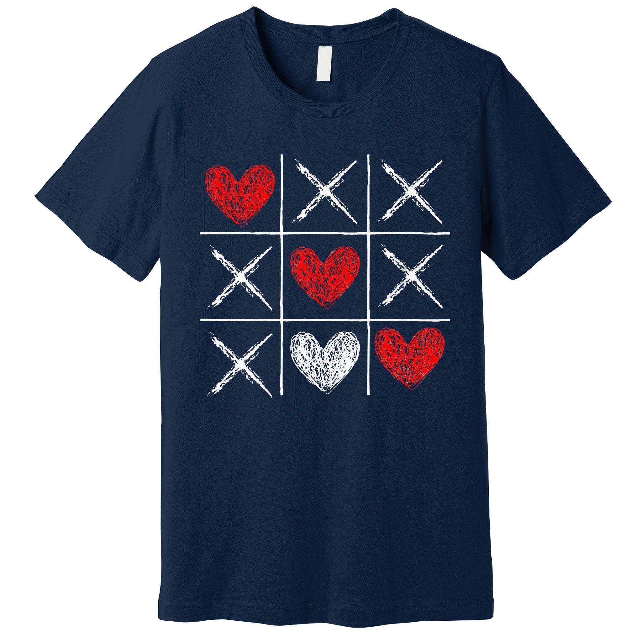Valentines Day Tictactoe Xoxo Funny Valentine Gifts Premium T-Shirt