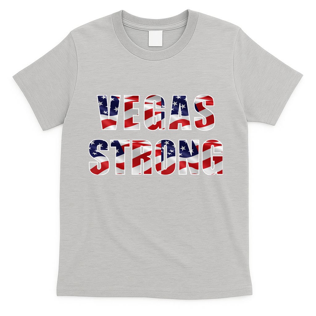 Vegas Strong USA Flag T-Shirt