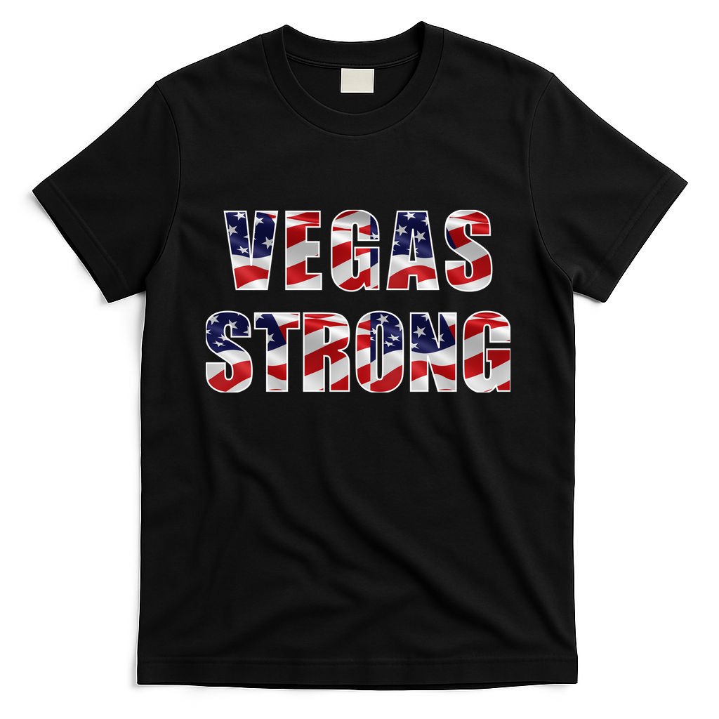 Vegas Strong USA Flag T-Shirt