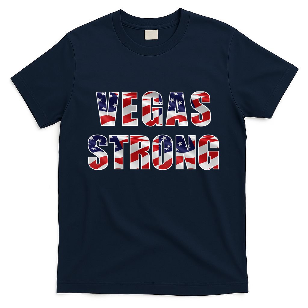 Vegas Strong USA Flag T-Shirt