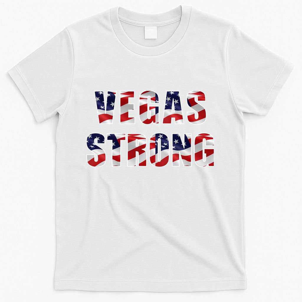 Vegas Strong USA Flag T-Shirt