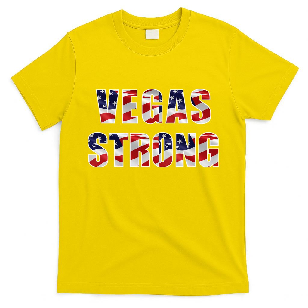 Vegas Strong USA Flag T-Shirt