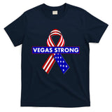 Vegas Strong USA Flag Ribbon T-Shirt
