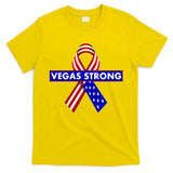 Vegas Strong USA Flag Ribbon T-Shirt
