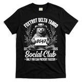 Vintage Foxtrot Delta Tango Social Club 8647 Ranger Bear T-Shirt