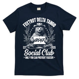 Vintage Foxtrot Delta Tango Social Club 8647 Ranger Bear T-Shirt