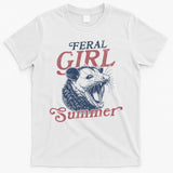 Vintage Feral Girl Summer Opossum T-Shirt