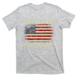 Vintage Grunge American Flag I Identify As Non Bidenary T-Shirt