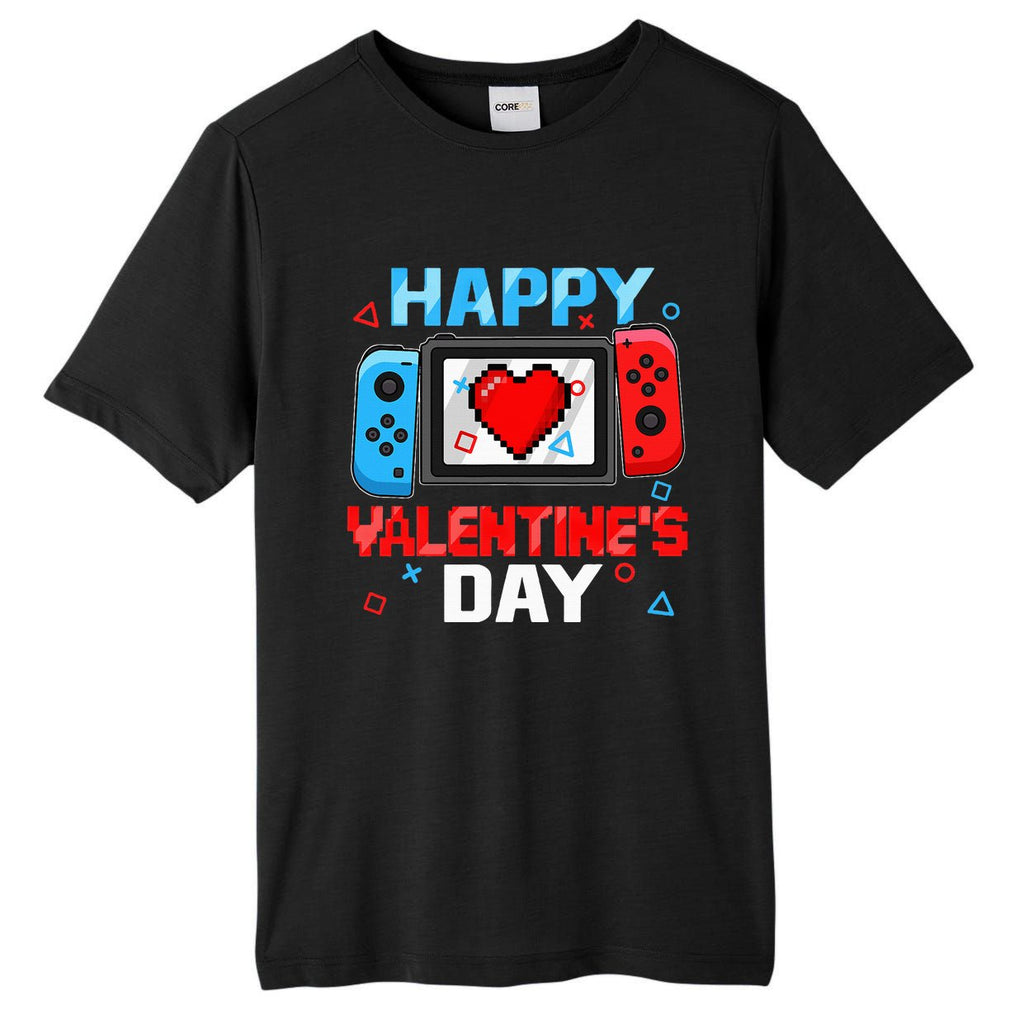 Video Game Controller Heart Happy Valentines Day Tall Fusion ChromaSoft Performance T-Shirt