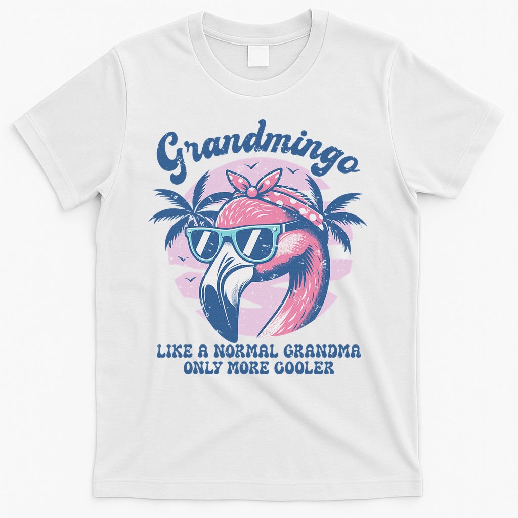 Vintage Grandmingo Flamingo Grandma Summer Vacation Women T-Shirt