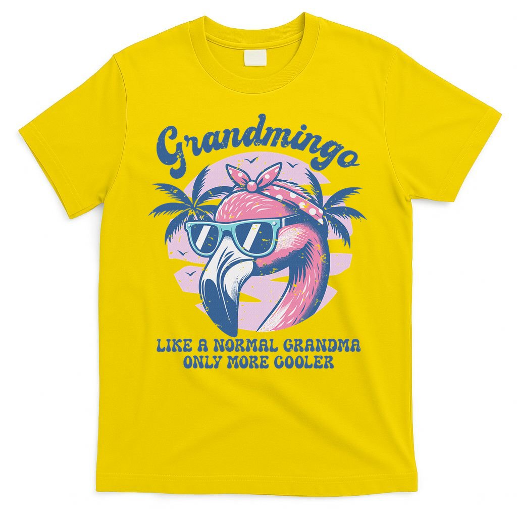 Vintage Grandmingo Flamingo Grandma Summer Vacation Women T-Shirt
