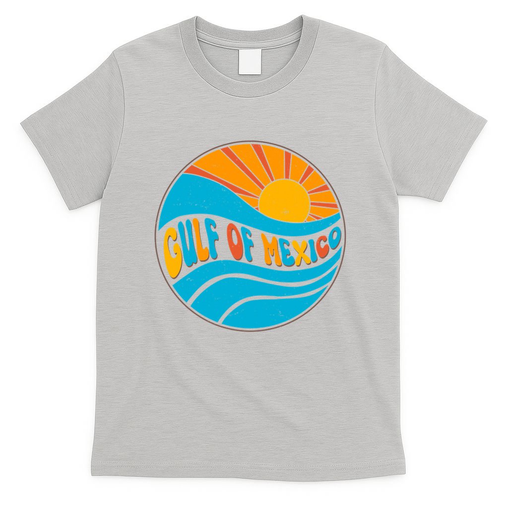 Vintage Gulf of Mexico Retro Sun Emblem T-Shirt