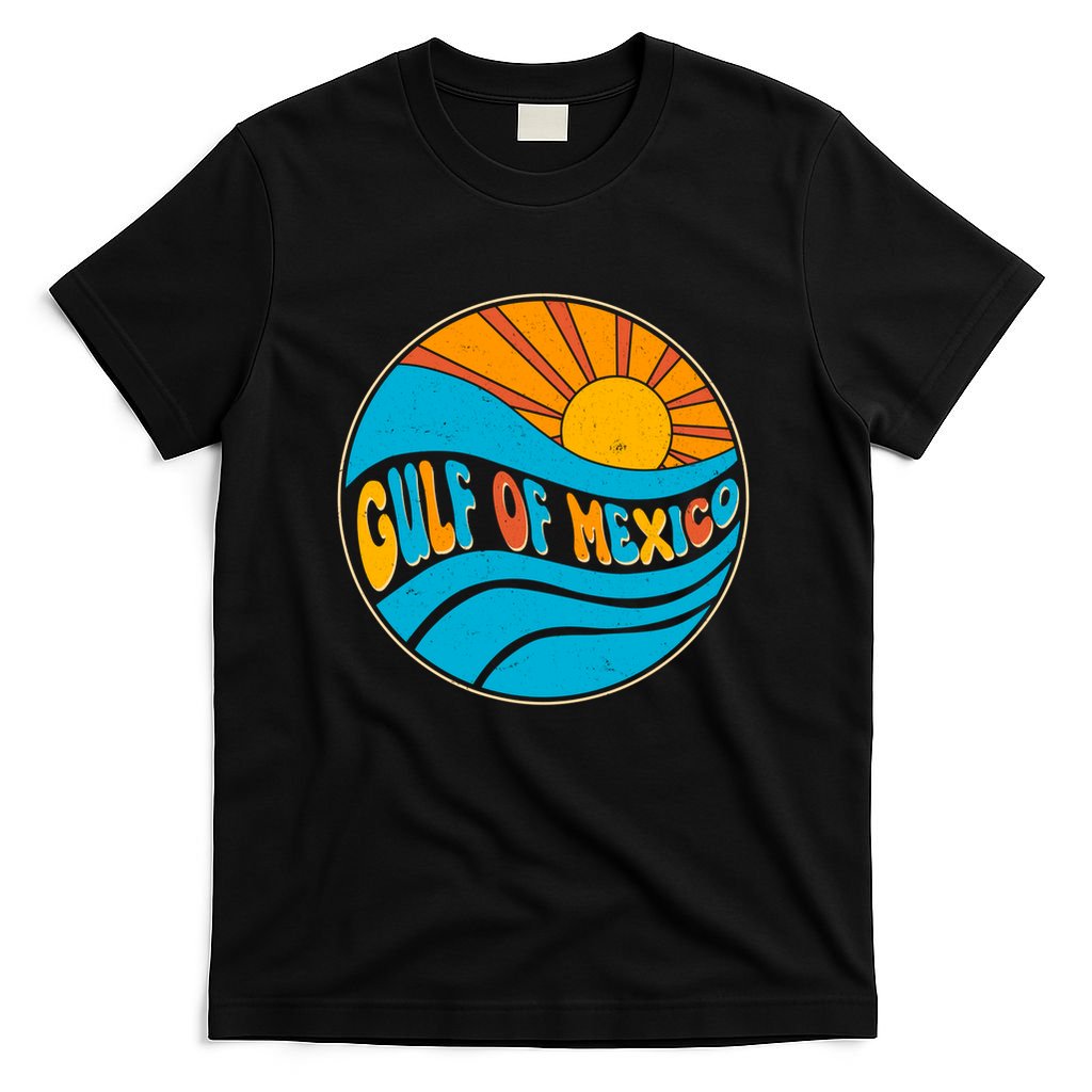 Vintage Gulf of Mexico Retro Sun Emblem T-Shirt