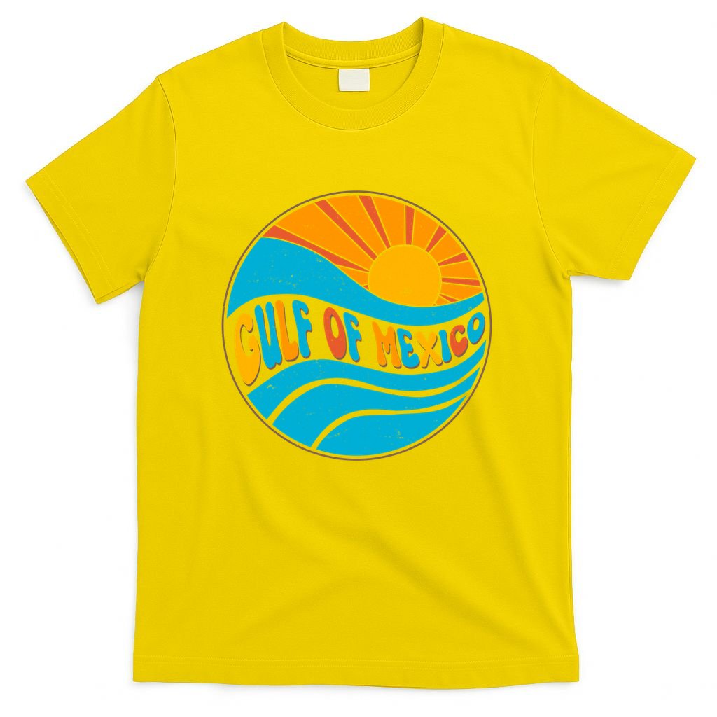 Vintage Gulf of Mexico Retro Sun Emblem T-Shirt