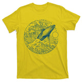 Vintage Great Wave Leaping Humpback Whale T-Shirt