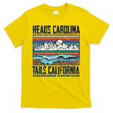 Vintage Heads Carolina Tail California Summer Beach Paradise T-Shirt