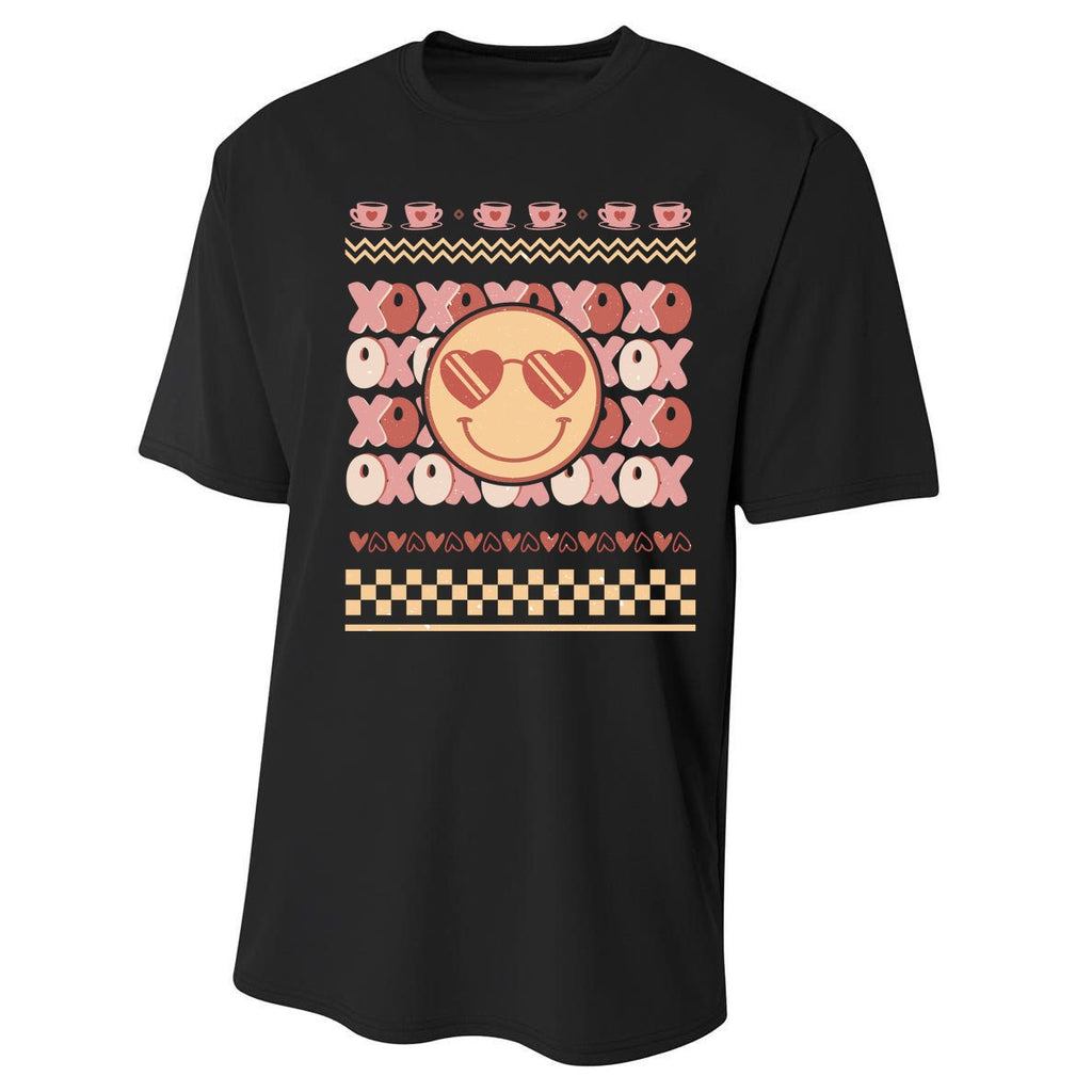 Valentine Happy Face Ugly Valentine Performance Sprint T-Shirt