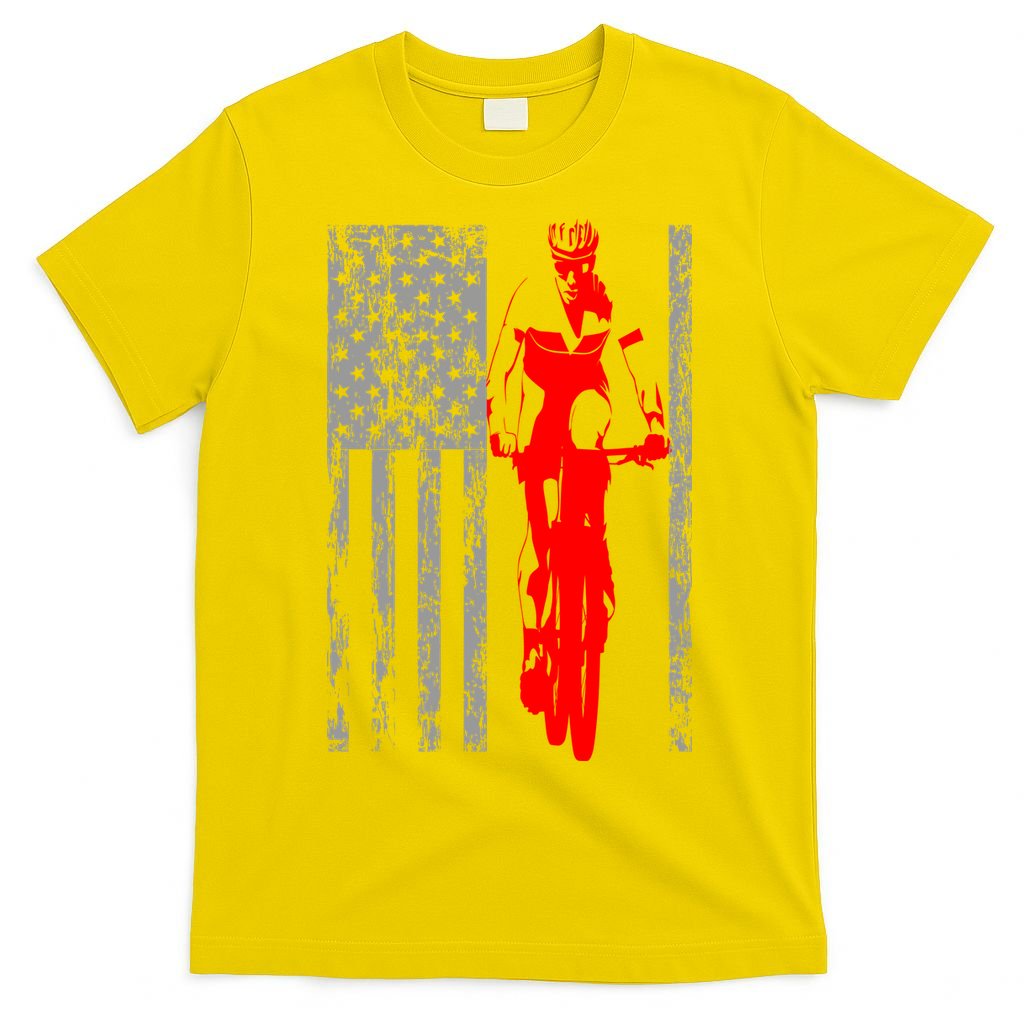 Vintage American Cycling USA Flag T-Shirt