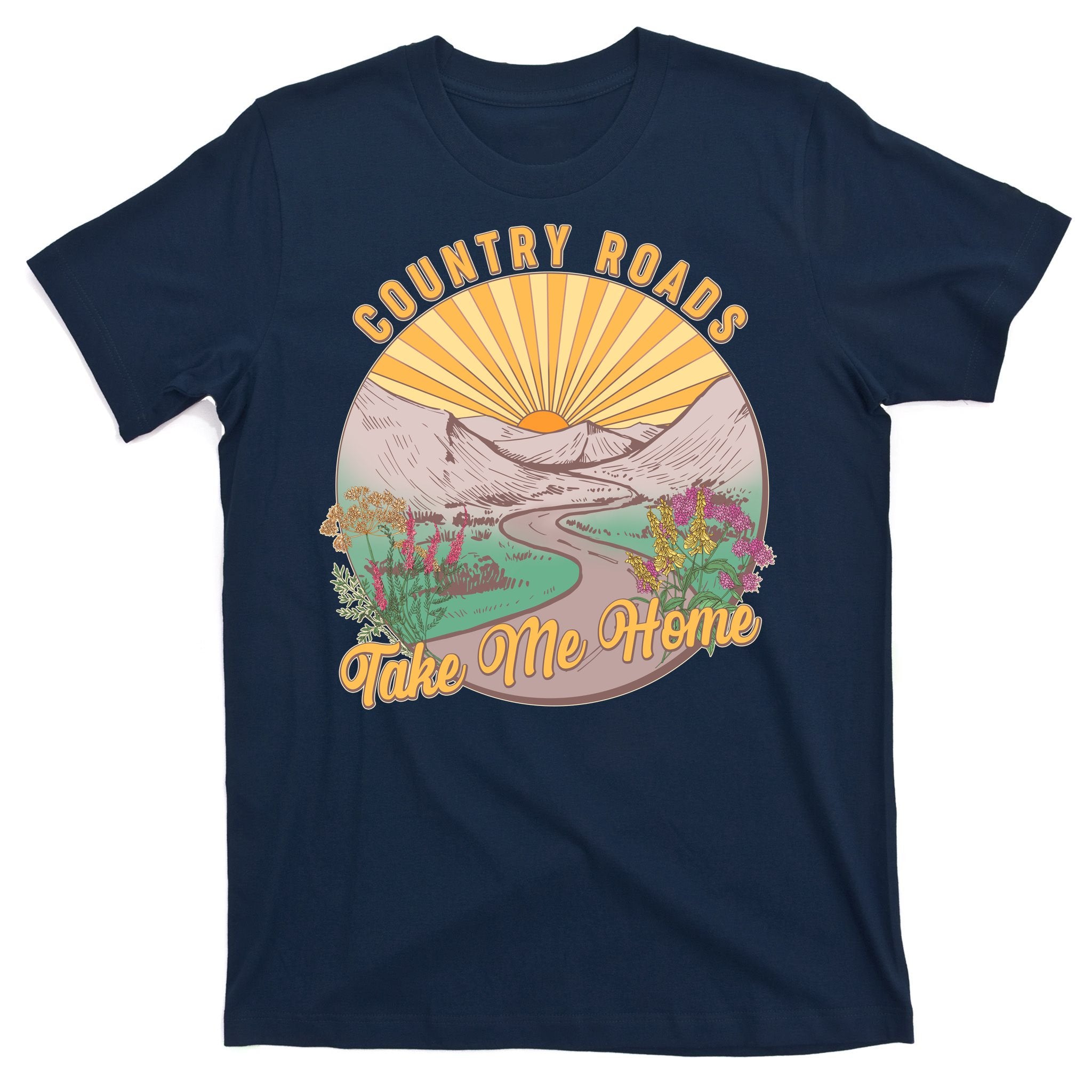 Vintage Country Roads Take Me Home  T-Shirt