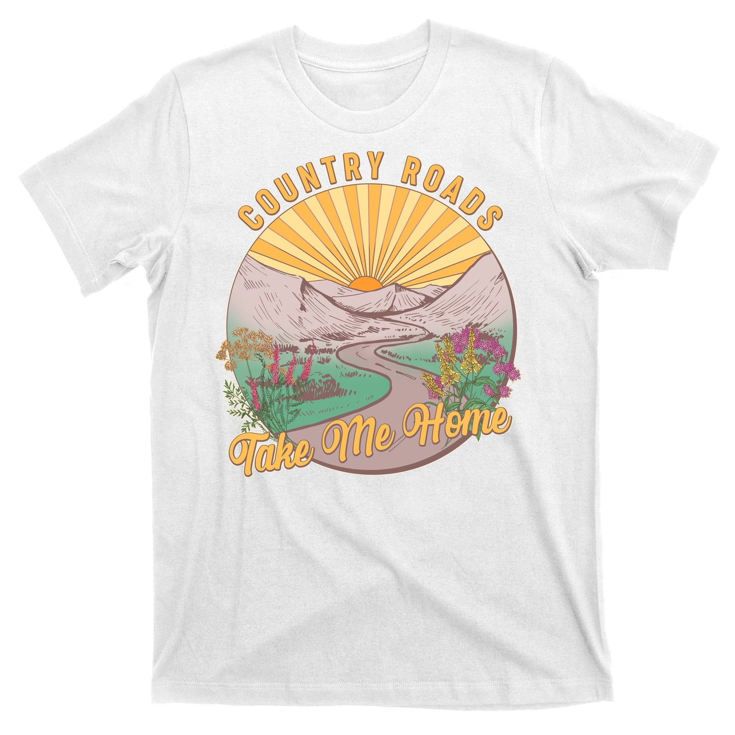Vintage Country Roads Take Me Home  T-Shirt