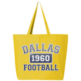 Vintage Dallas Texas Football Est 1960 25L Jumbo Tote