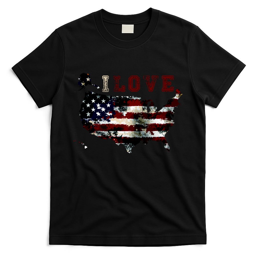 Vintage I Love The USA - United States T-Shirt