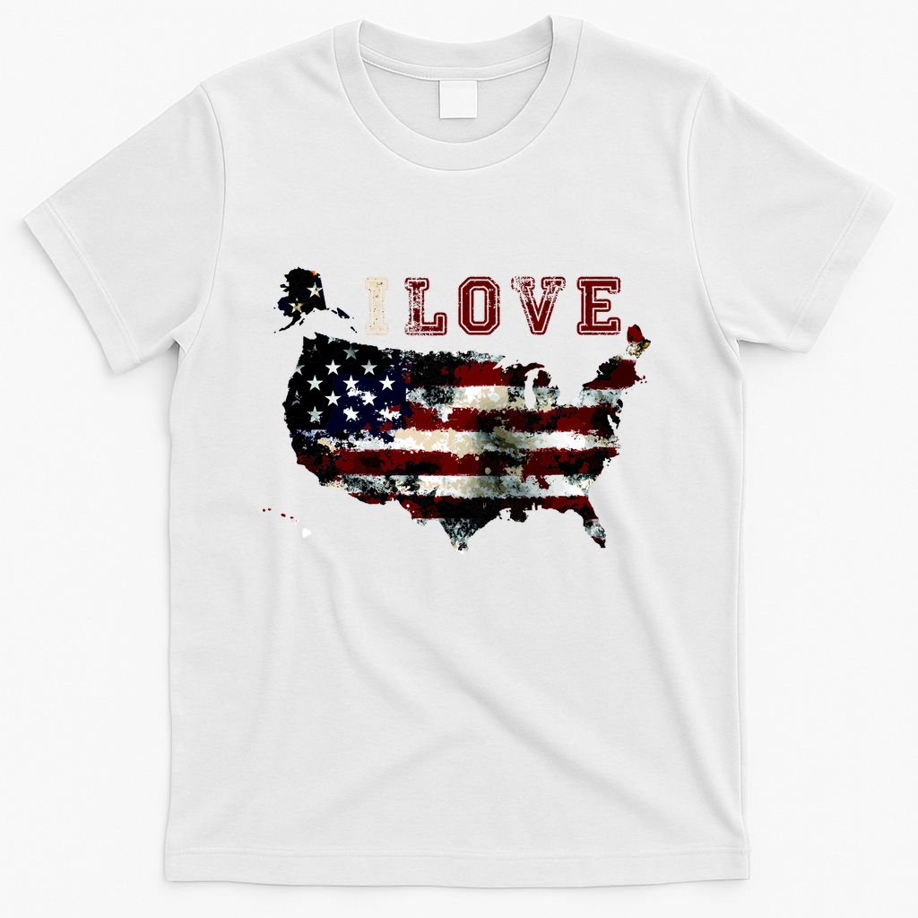 Vintage I Love The USA - United States T-Shirt