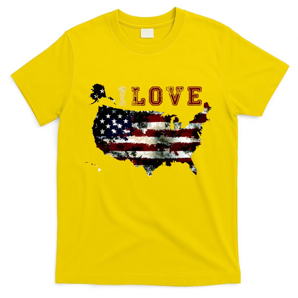 Vintage I Love The USA - United States T-Shirt