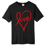 Vintage Love Heart Symbol Tall Fusion ChromaSoft Performance T-Shirt