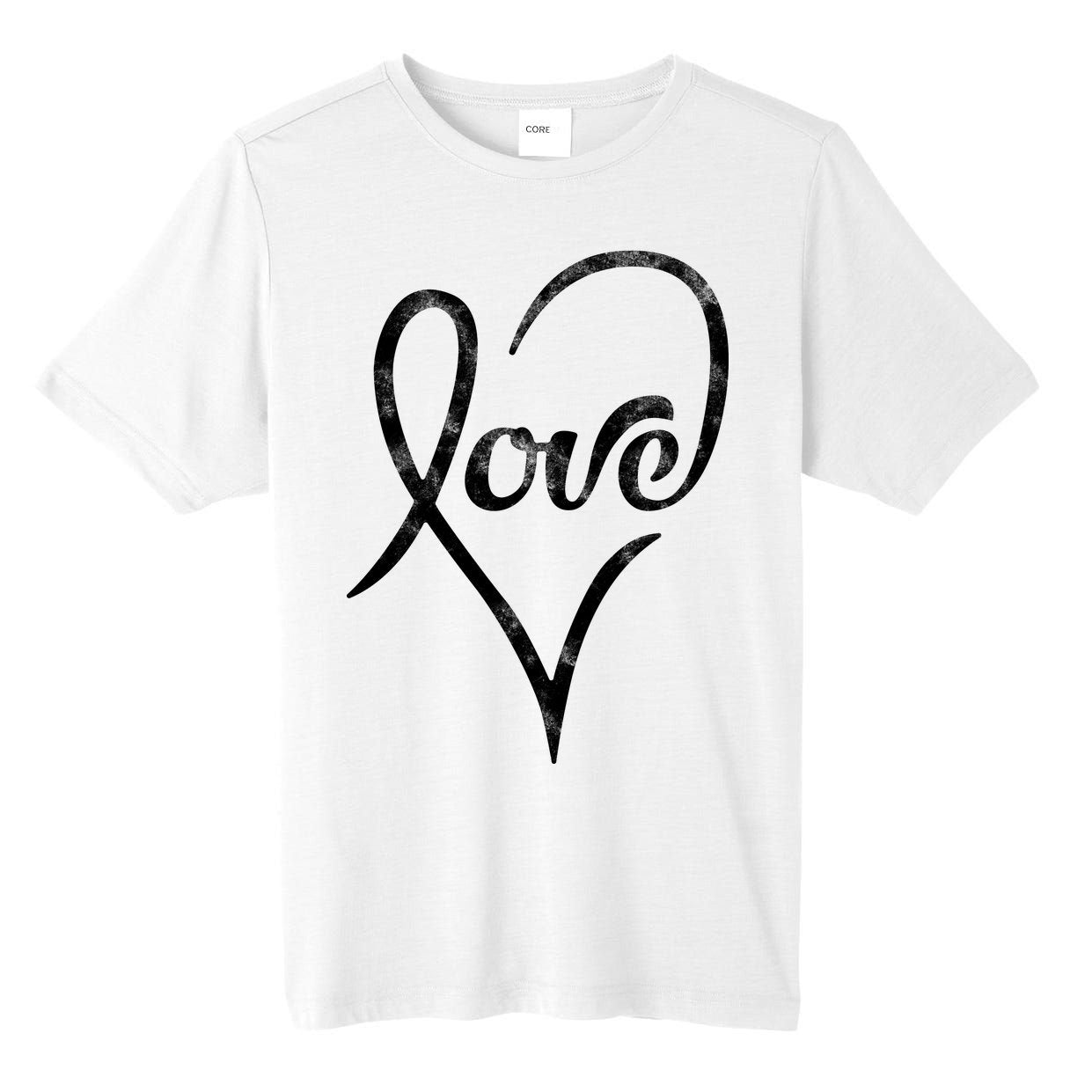 Vintage Love Heart Symbol Tall Fusion ChromaSoft Performance T-Shirt
