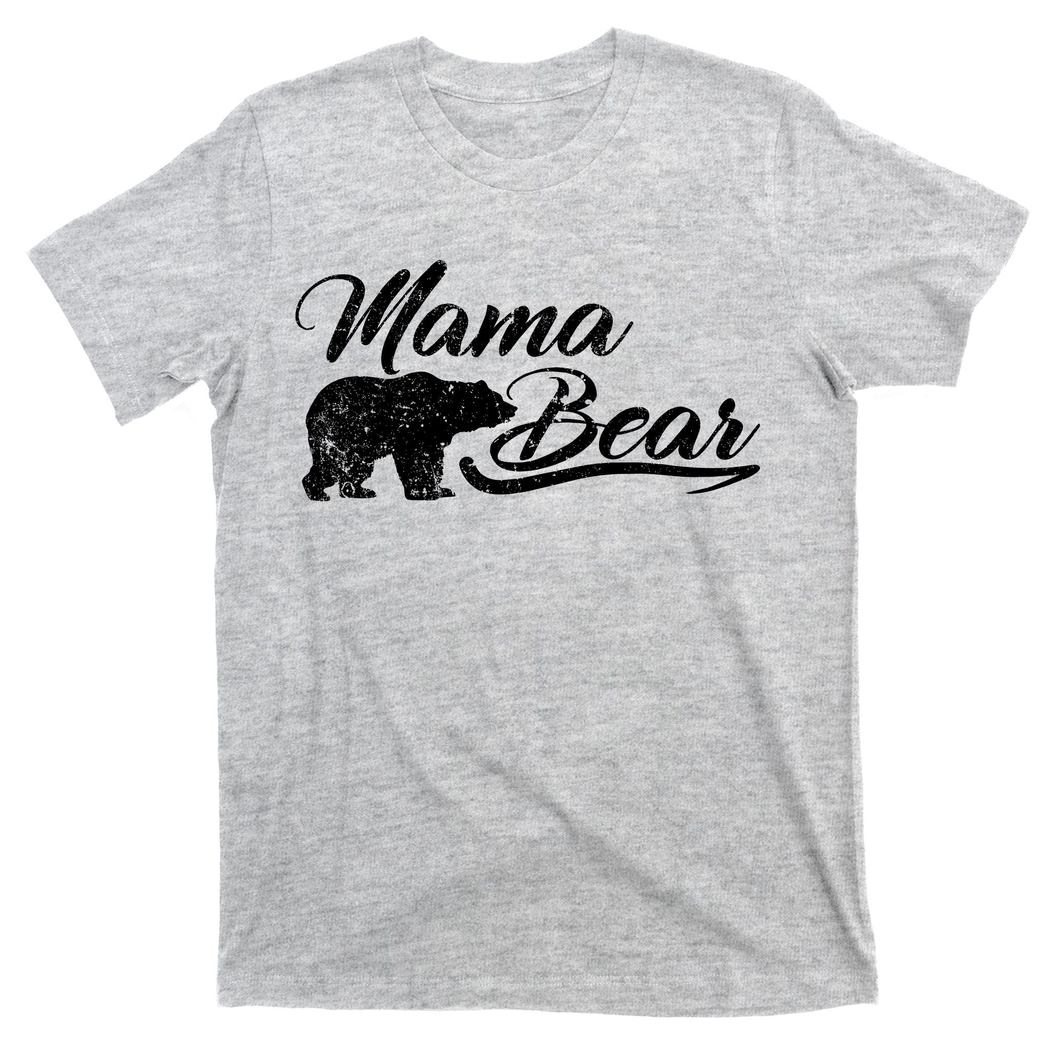 Vintage Mama Bear Retro Mother Logo T-Shirt