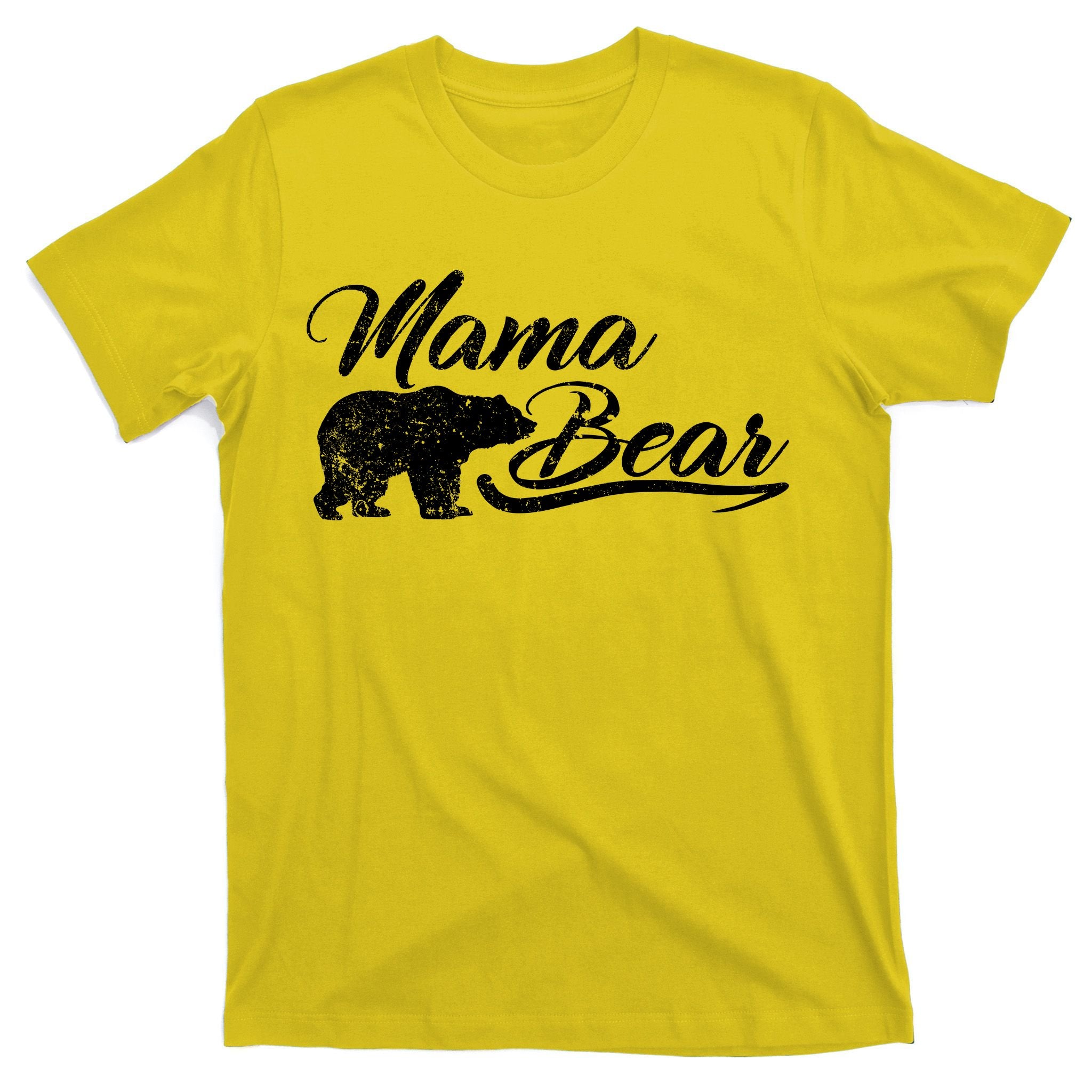Vintage Mama Bear Retro Mother Logo T-Shirt