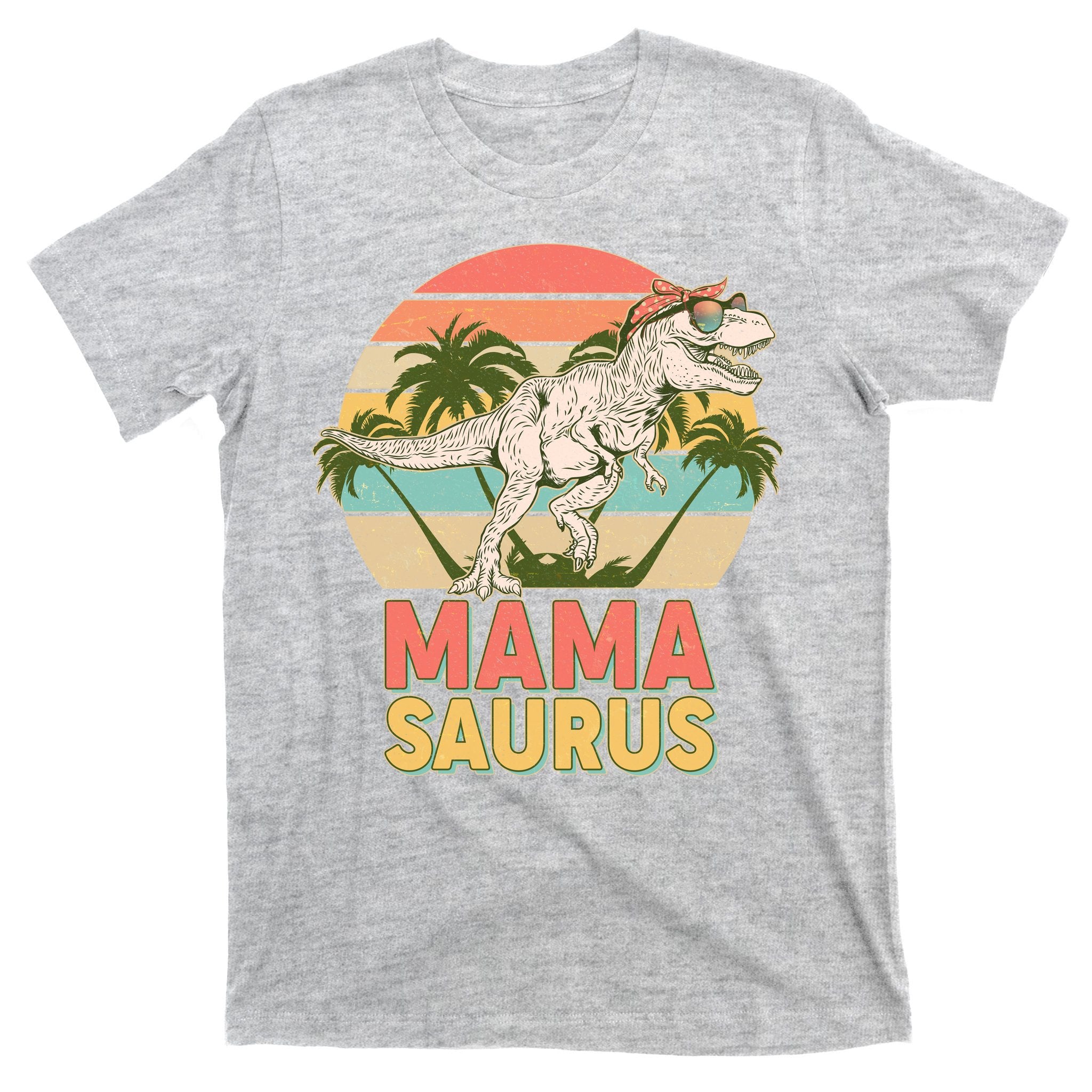 Vintage Mama Saurus T-Rex Mom Mother T-Shirt