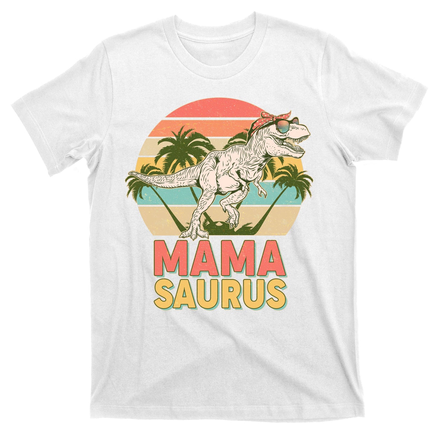 Vintage Mama Saurus T-Rex Mom Mother T-Shirt