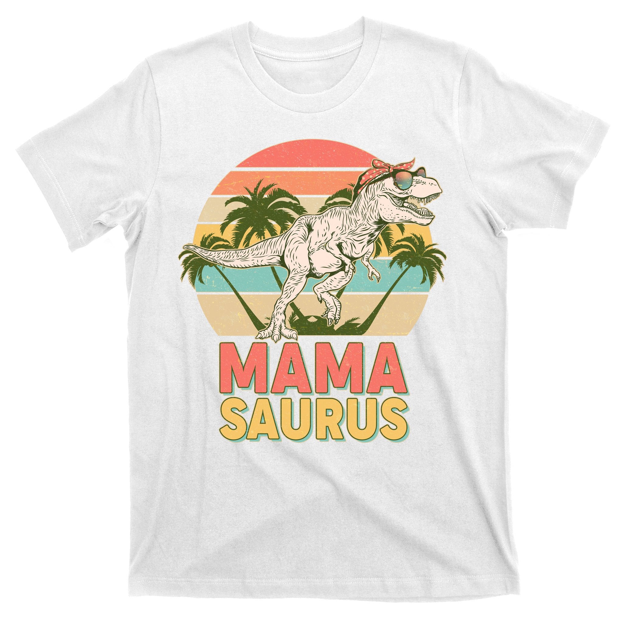 Vintage Mama Saurus T-Rex Mom Mother T-Shirt