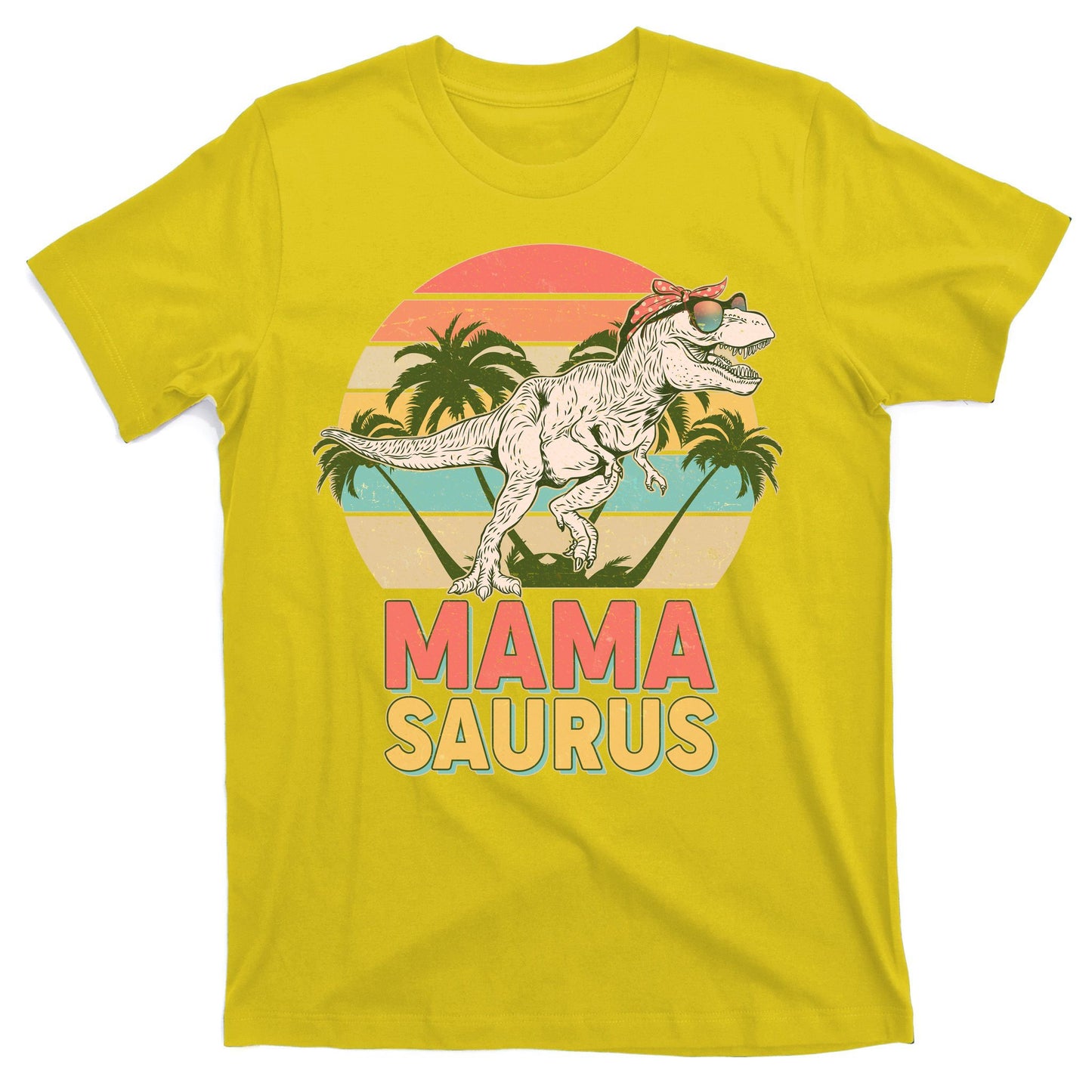 Vintage Mama Saurus T-Rex Mom Mother T-Shirt