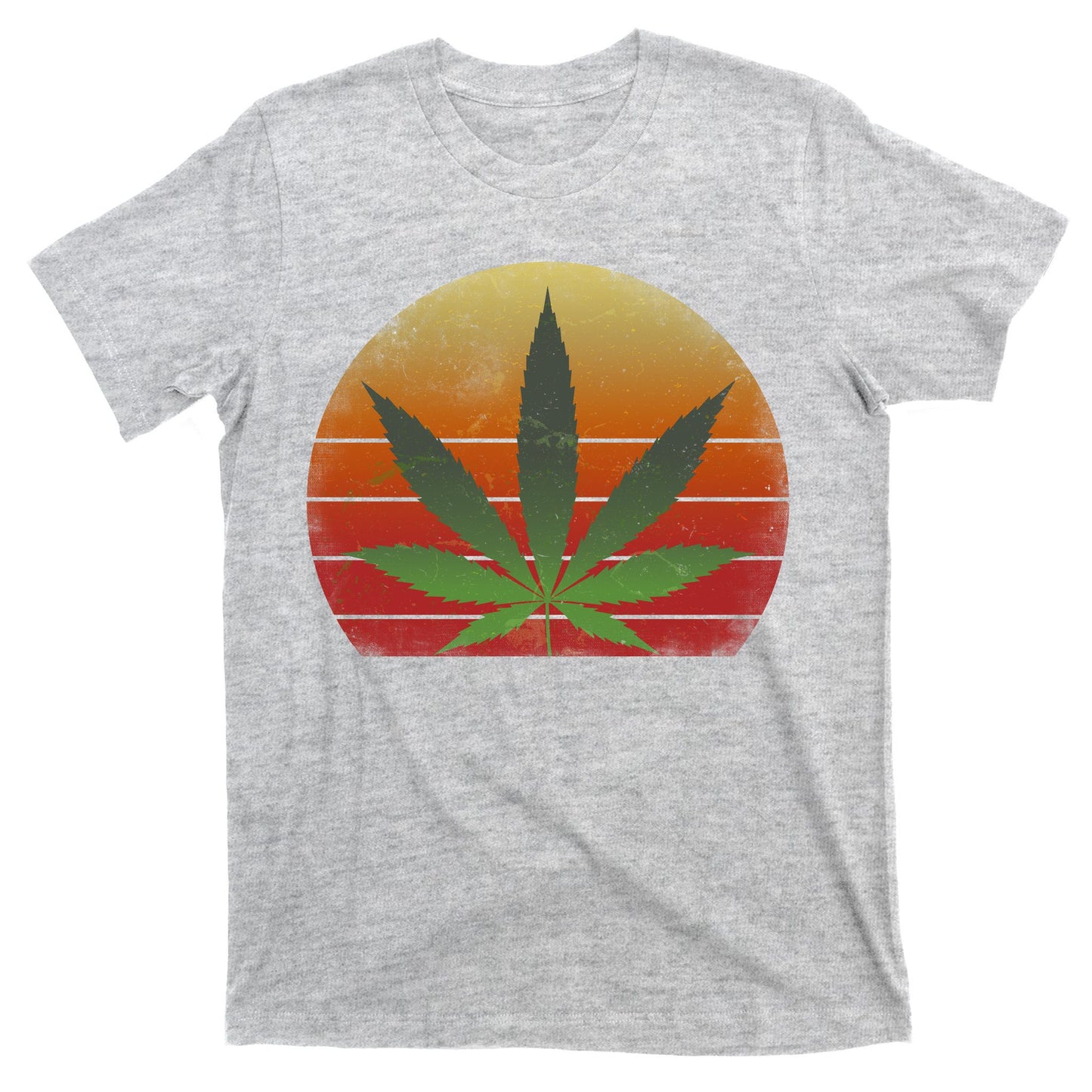 Vintage Marijuana Weed Sunset T-Shirt