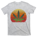 Vintage Marijuana Weed Sunset T-Shirt