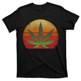 Vintage Marijuana Weed Sunset T-Shirt