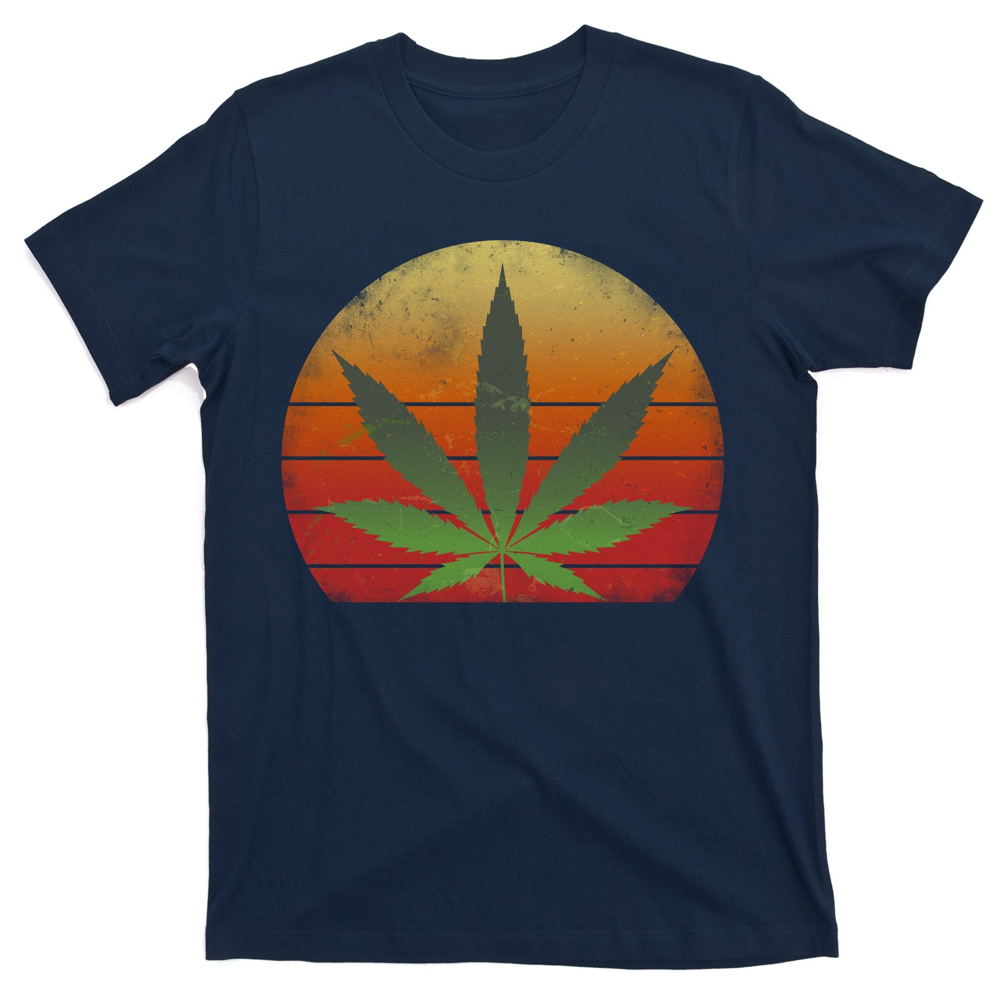 Vintage Marijuana Weed Sunset T-Shirt