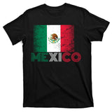 Vintage Mexico Distress Logo Flag T-Shirt