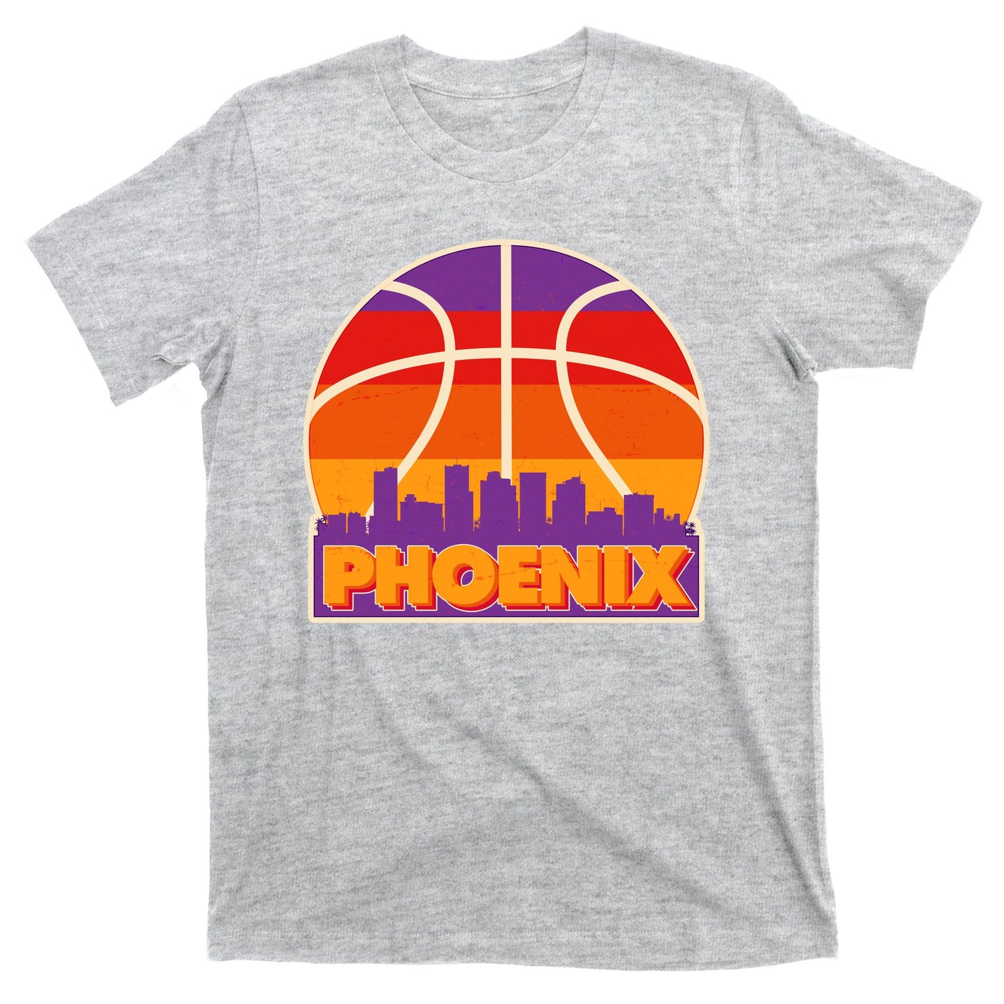 Vintage Phoenix Basketball Skyline Logo T-Shirt