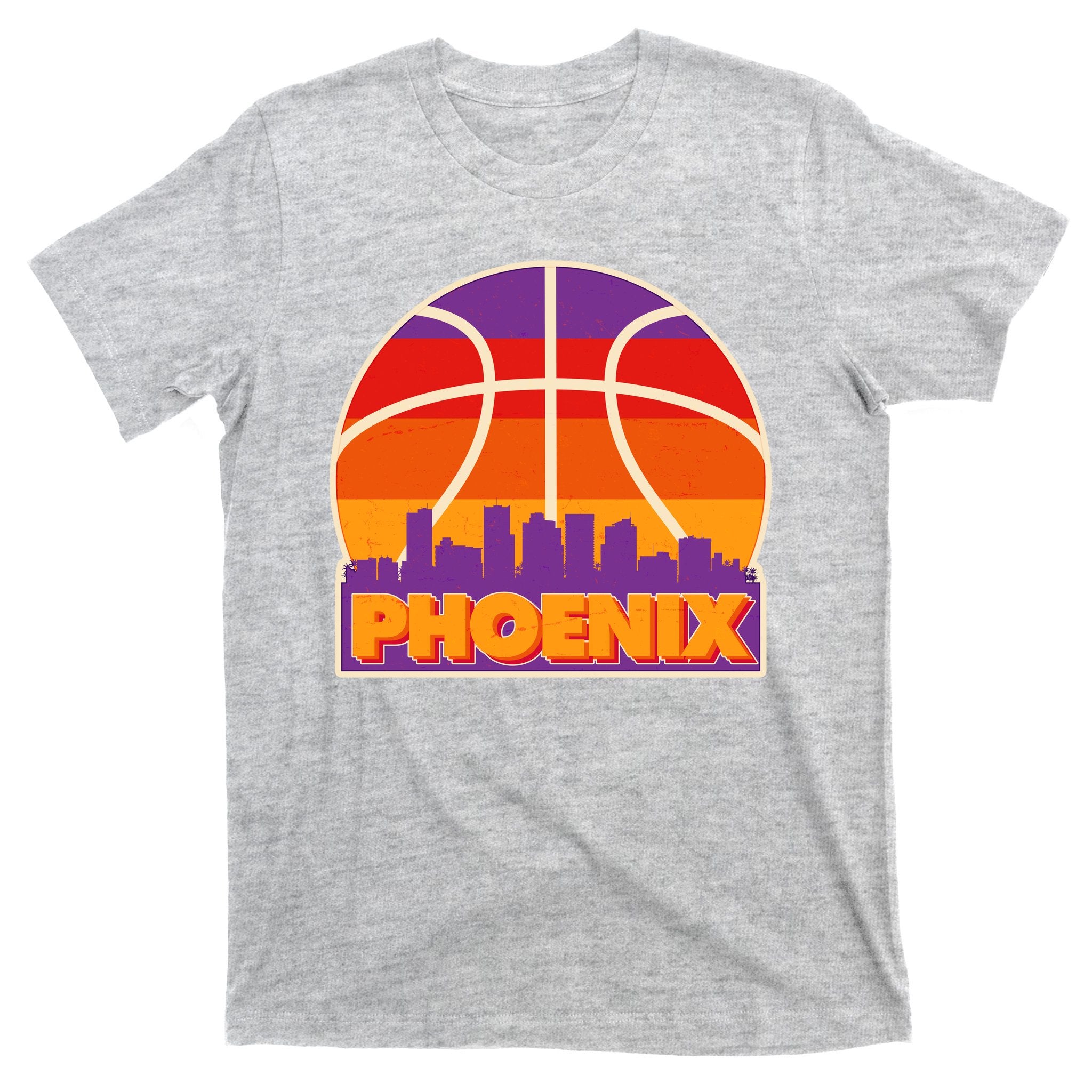 Vintage Phoenix Basketball Skyline Logo T-Shirt