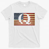Vintage Q-Anon USA Flag T-Shirt