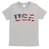 Vintage Red White And Blue USA Logo T-Shirt