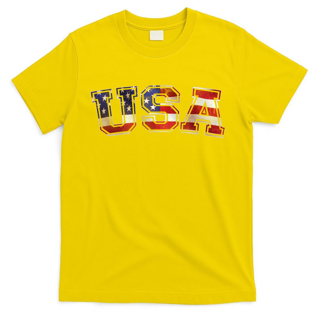 Vintage Red White And Blue USA Logo T-Shirt