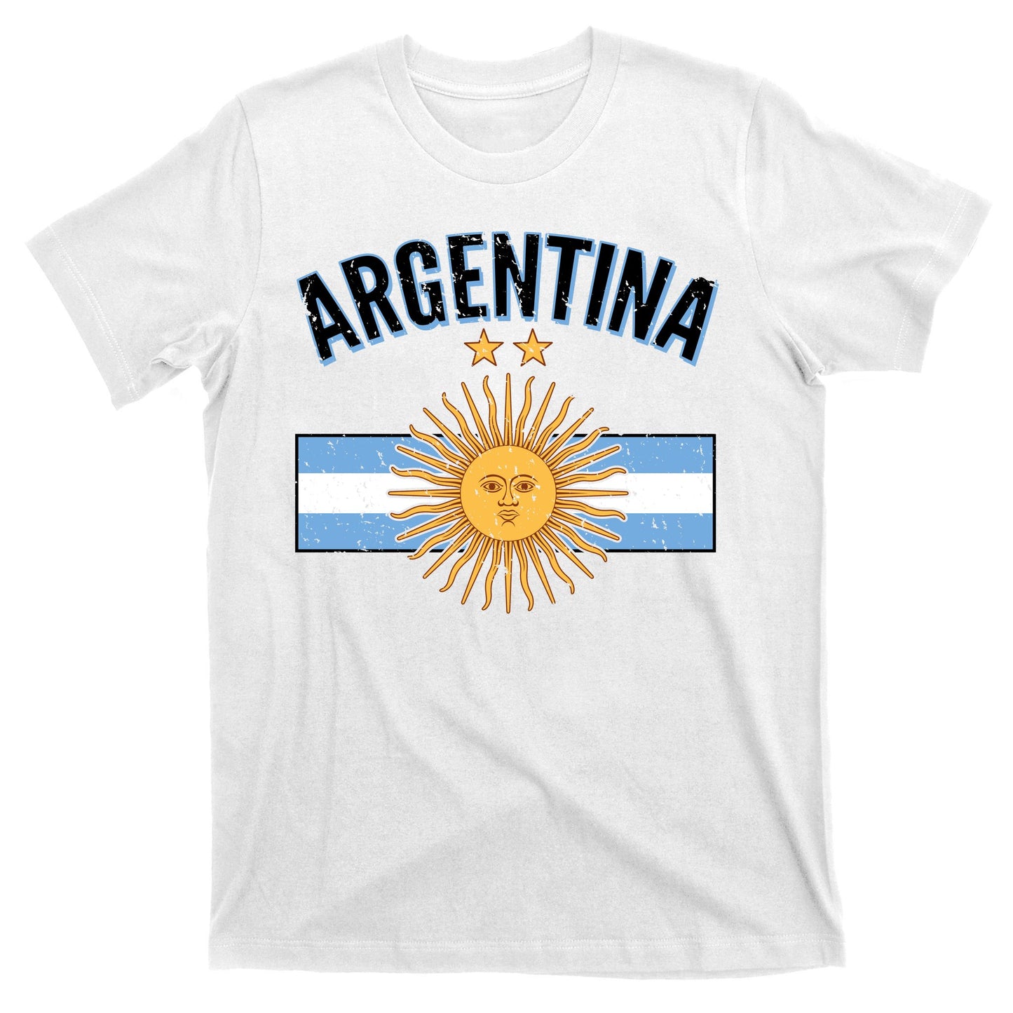 Vintage Retro Argentina Country Flag  T-Shirt