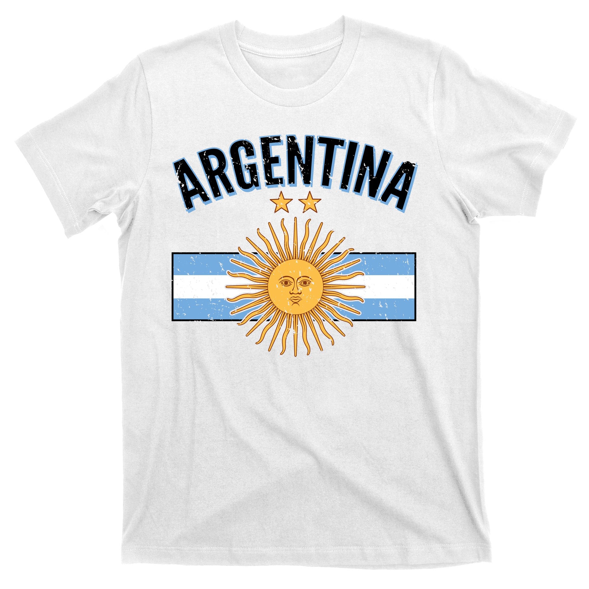 Vintage Retro Argentina Country Flag  T-Shirt